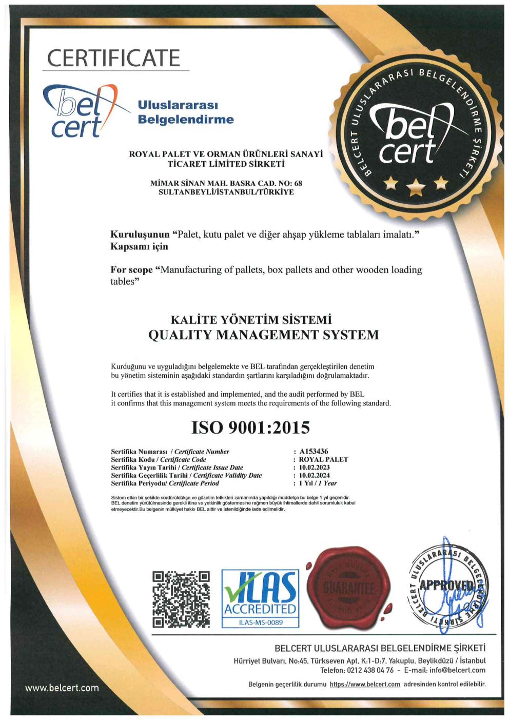 ISO 9001 Kalite Yönetim Sistemi